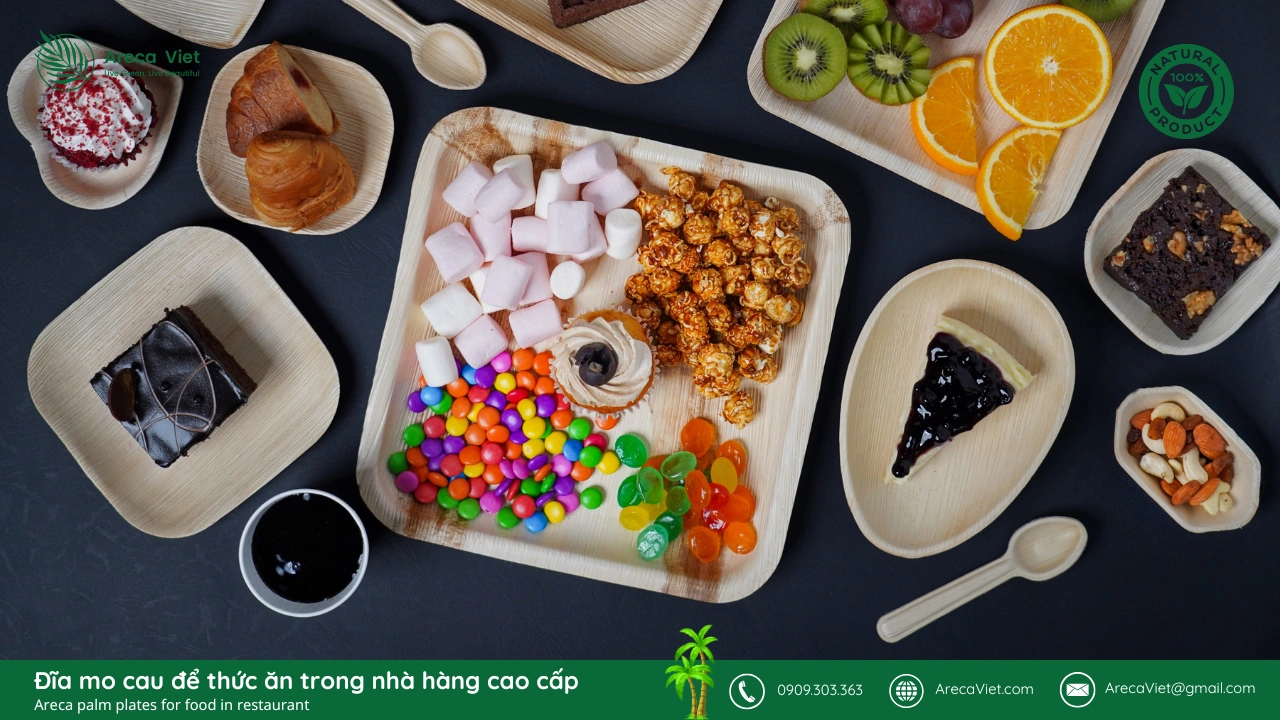 Sản phẩm từ mo cau – Giải pháp xanh thay thế nhựa 1 lần 5 Chen-dia-mo-cau-ArecaViet-com