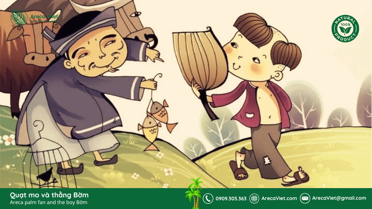 Sản phẩm từ mo cau – Giải pháp xanh thay thế nhựa 1 lần 5 Quat mo va thang Bom