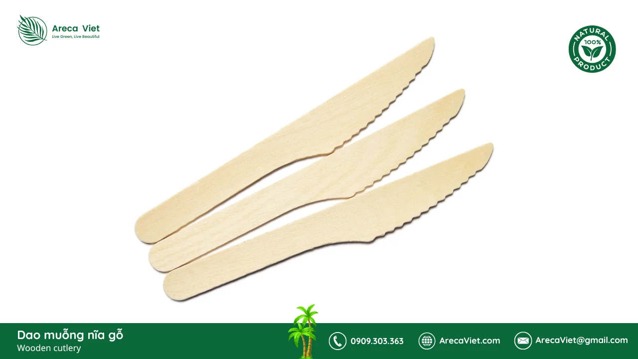 Dao muỗng nĩa gỗ và lợi ích sức khỏe 2 Dao muong nia go Wooden cutlery ArecaViet.com 13