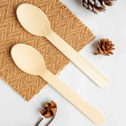 Muỗng gỗ 16cm (Hộp 1000 cái) 13 Muỗng gỗ 16cm an toàn thực phẩm không hoá chất – ArecaViet