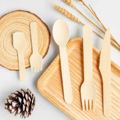 Muỗng gỗ 16cm (Hộp 1000 cái) 12 Muỗng gỗ 16cm nguyên liệu gỗ tự nhiên chất lượng cao – ArecaViet
