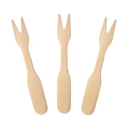 Nĩa xiên gỗ 13cm (Hộp 700 cái) 7 Nĩa xiên gỗ 13cm hộp 700 cái dùng cho food festival – ArecaViet