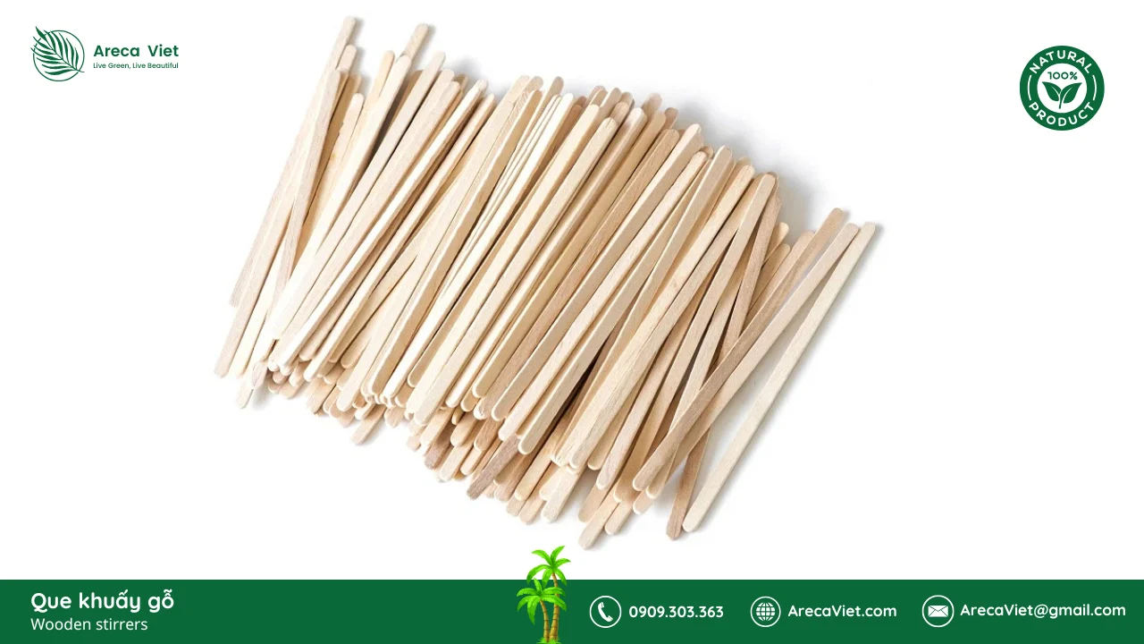 Báo Giá Que Khuấy Gỗ Và 4 Yếu Tố Ảnh Hưởng Đến Giá Sản Phẩm 5 Que khuấy gỗ - Wooden stirrers - ArecaViet.com (7)