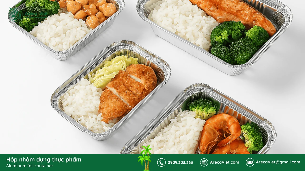 Hộp Nhôm Đựng Thực Phẩm: Giải Pháp An Toàn – Tiện Lợi – Thân Thiện Môi Trường 2 Phân loại hộp nhôm đựng thực phẩm 1 lần