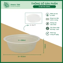 Alternative view of Tô bã mía GRACZ 500ml [Gói 50 cái]