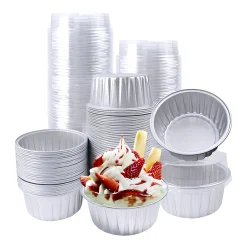 Hộp nhôm thực phẩm tròn màu trắng 1100ml (Thùng 125c | 500c) 14 Khay nhom tron mau trang ArecaViet 2