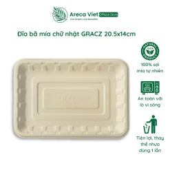 Đĩa bã mía GRACZ 20.5x14cm [Gói 50 cái]