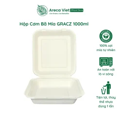 Hộp đựng cơm bã mía GRACZ 1000ml [Gói 50 cái]