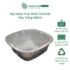 Hộp nhôm thực phẩm chữ nhật màu trắng 1000ml (Thùng 125c | 1000c)