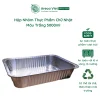 Hộp nhôm thực phẩm chữ nhật màu trắng 5000ml (Thùng 200c)