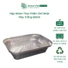 Hộp nhôm thực phẩm chữ nhật màu trắng 650ml (Thùng 125c | 1000c)
