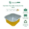 Hộp nhôm thực phẩm vuông cao cấp 180ml (Thùng 100c | 2000c)