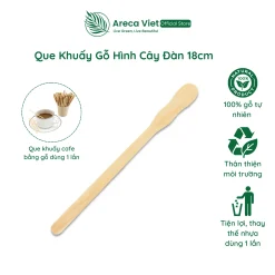 Que khuấy gỗ hình cây đàn 18cm [Hộp 400 que]