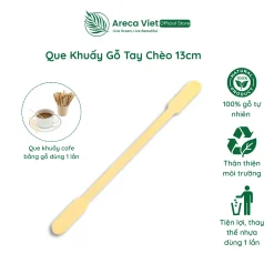 Que khuấy gỗ tay chèo thuyền 13cm [Hộp 1000 que]